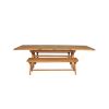 Country Oak 280cm Extending Cross Leg Table and 2 160cm Cross Leg Bench Set - 4 Country Oak 280cm Extending Cross Leg Table and 2 160cm Cross Leg Bench Set - 4