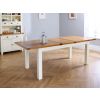 Country Oak 230cm Butterfly Extending Cream Painted Dining Table - SUMMER SALE - 2