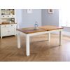 Country Oak 230cm Butterfly Extending Cream Painted Dining Table - SUMMER SALE - 4