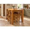 Country Oak 120cm x 80cm Tall Solid Oak Breakfast Bar Table - 20% Off Discount Code FLASH - 2 Country Oak 120cm x 80cm Tall Solid Oak Breakfast Bar Table - 20% Off Discount Code FLASH - 2