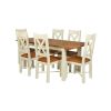 Country Oak 140cm to 180cm Butterfly Extending Cream Painted Dining Table - SUMMER SALE - 11