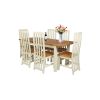Country Oak 140cm to 180cm Butterfly Extending Cream Painted Dining Table - SUMMER SALE - 13