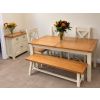 Country Oak 140cm - 180cm Butterfly Extending Cream Painted Dining Table - AUTUMN SALE - 8