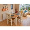 Country Oak 140cm - 180cm Butterfly Extending Cream Painted Dining Table - AUTUMN SALE - 7