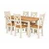 Country Oak 140cm - 180cm Butterfly Extending Cream Painted Dining Table - AUTUMN SALE - 11