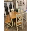 Country Oak 140cm to 180cm Butterfly Extending Cream Painted Dining Table - SUMMER SALE - 4