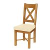 Grasmere Oak Chair with Cream Leather Seat - £30 OFF FLASH SALE - 3 Grasmere Oak Chair with Cream Leather Seat - £30 OFF FLASH SALE - 3
