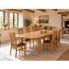 Country Oak 180cm-280cm Extending Dining Table with Rounded Corners - £100 OFF AUTUMN SALE - 3