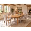 Country Oak 180cm-280cm Extending Dining Table with Rounded Corners - £100 OFF AUTUMN SALE - 8