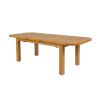 Country Oak 2.8m Double Extending Oak Dining Table - 20% Off Discount Code FLASH - 4