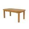 Country Oak 2.8m Double Extending Oak Dining Table - 20% Off Discount Code FLASH - 5