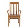 Chelsea Solid Oak Timber Seat Assembled Carver Dining Chair - SUMMER SALE - 4