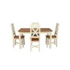 Country Oak 180cm Cream Painted Extending Dining Table and 4 Grasmere Cream Painted Chairs - SUMMER SALE - 9 Country Oak 180cm Cream Painted Extending Dining Table and 4 Grasmere Cream Painted Chairs - SUMMER SALE - 9