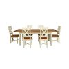 Country Oak 230cm Cream Painted Extending Dining Table and 6 Grasmere Cream Painted Chairs - SUMMER SALE - 11 Country Oak 230cm Cream Painted Extending Dining Table and 6 Grasmere Cream Painted Chairs - SUMMER SALE - 11