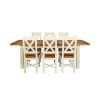 Country Oak 230cm Cream Painted Extending Dining Table and 6 Grasmere Cream Painted Chairs - SUMMER SALE - 9 Country Oak 230cm Cream Painted Extending Dining Table and 6 Grasmere Cream Painted Chairs - SUMMER SALE - 9