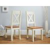 Country Oak 230cm Cream Painted Extending Dining Table and 6 Grasmere Cream Painted Chairs - SUMMER SALE - 2 Country Oak 230cm Cream Painted Extending Dining Table and 6 Grasmere Cream Painted Chairs - SUMMER SALE - 2