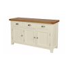 Country Cottage 140cm Cream Painted Large Assembled Oak Sideboard - 10% OFF SUMMER SALE - 6