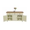 Country Cottage 140cm Cream Painted Large Assembled Oak Sideboard - 10% OFF SUMMER SALE - 10