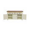 Country Cottage 140cm Cream Painted Large Assembled Oak Sideboard - 10% OFF SUMMER SALE - 12