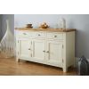 Country Cottage 140cm Cream Painted Large Assembled Oak Sideboard - 10% OFF SUMMER SALE - 2