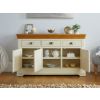 Farmhouse 140cm Cream Painted Large Assembled Oak Sideboard - 10% OFF SUMMER SALE - 3 Farmhouse 140cm Cream Painted Large Assembled Oak Sideboard - 10% OFF SUMMER SALE - 3