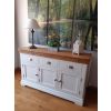 Farmhouse 140cm Cream Painted Large Assembled Oak Sideboard - 10% OFF SUMMER SALE - 5 Farmhouse 140cm Cream Painted Large Assembled Oak Sideboard - 10% OFF SUMMER SALE - 5