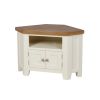 Country Cottage Cream Painted 2 Door Assembled Corner Oak TV Unit - £40 OFF SUMMER SALE - 5