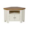 Country Cottage Cream Painted 2 Door Assembled Corner Oak TV Unit - £40 OFF SUMMER SALE - 6