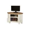 Country Cottage Cream Painted 2 Door Assembled Corner Oak TV Unit - £40 OFF SUMMER SALE - 7