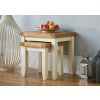 Country Cottage Cream Painted Oak Nest of Two Tables - SUMMER SALE - 2