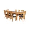 Country Oak 280cm Standard Leg Extending Table 8 Chelsea Brown Leather Chair Set - SUMMER SALE - 2 Country Oak 280cm Standard Leg Extending Table 8 Chelsea Brown Leather Chair Set - SUMMER SALE - 2