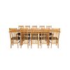 Country Oak 280cm Standard Leg Extending Table 10 Chelsea Brown Leather Chairs Set - SUMMER SALE - 4 Country Oak 280cm Standard Leg Extending Table 10 Chelsea Brown Leather Chairs Set - SUMMER SALE - 4