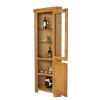 Country Oak Tall Glass Corner Display Cabinet - SUMMER SALE - 4 Country Oak Tall Glass Corner Display Cabinet - SUMMER SALE - 4
