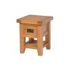 Country Oak Petite Lamp Table With Drawer Shelf - SUMMER SALE - 4 Country Oak Petite Lamp Table With Drawer Shelf - SUMMER SALE - 4