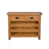 Country Oak 85cm Wine Rack With Drawer - SUMMER SALE - 7 Country Oak 85cm Wine Rack With Drawer - SUMMER SALE - 7