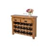 Country Oak 85cm Wine Rack With Drawer - SUMMER SALE - 10 Country Oak 85cm Wine Rack With Drawer - SUMMER SALE - 10