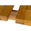 Chateaux 340cm Double Extending Solid Oak Table 12 Chelsea Brown Leather Oak Chair Set - SUMMER SALE - 6