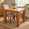 Country Oak 80cm Square Chunky Corner Leg Dining Table / Home Office Desk - 20% Off Discount Code FLASH - 2 Country Oak 80cm Square Chunky Corner Leg Dining Table / Home Office Desk - 20% Off Discount Code FLASH - 2