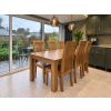Country Oak 180cm Chunky Corner Leg Solid Oak Dining Table - 20% Off Discount Code FLASH - 3 Country Oak 180cm Chunky Corner Leg Solid Oak Dining Table - 20% Off Discount Code FLASH - 3