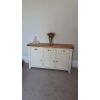 Country Cottage 140cm Cream Painted Large Assembled Oak Sideboard - 10% OFF SUMMER SALE - 7