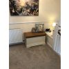 Farmhouse Country Oak Cream Painted Storage Blanket Box - SUMMER SALE - 10 Farmhouse Country Oak Cream Painted Storage Blanket Box - SUMMER SALE - 10