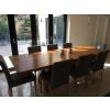 Country Oak 2.8m X Leg Double Extending Large Dining Table - 20% Off Discount Code FLASH - 11