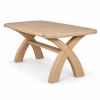 Doveridge 1.8m Whitewash Limed Oak Cross Leg Dining Table - £100 OFF AUTUMN SALE - 4 Doveridge 1.8m Whitewash Limed Oak Cross Leg Dining Table - £100 OFF AUTUMN SALE - 4