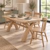 Doveridge 1.8m Whitewash Limed Oak Cross Leg Dining Table - £100 OFF AUTUMN SALE - 3 Doveridge 1.8m Whitewash Limed Oak Cross Leg Dining Table - £100 OFF AUTUMN SALE - 3