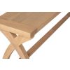 Doveridge 160cm Whitewash Solid Limed Oak Cross Leg Bench - £50 OFF FLASH SALE - 4 Doveridge 160cm Whitewash Solid Limed Oak Cross Leg Bench - £50 OFF FLASH SALE - 4