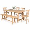 Doveridge 180cm Whitewash Limed Oak Trestle Dining Table - 10% OFF AUTUMN SALE - 10