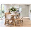 Doveridge 180cm Whitewash Limed Oak Trestle Dining Table - 10% OFF AUTUMN SALE - 3