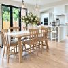 Doveridge 180cm Whitewash Limed Oak Trestle Dining Table - 10% OFF AUTUMN SALE - 14