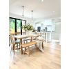 Doveridge 180cm Whitewash Limed Oak Trestle Dining Table - 20% Off Discount Code FLASH - 4 Doveridge 180cm Whitewash Limed Oak Trestle Dining Table - 20% Off Discount Code FLASH - 4