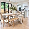 Doveridge 1.6m Whitewash Limed Oak Trestle Dining Bench - 10% Off Discount Code SAVE - 4 Doveridge 1.6m Whitewash Limed Oak Trestle Dining Bench - 10% Off Discount Code SAVE - 4